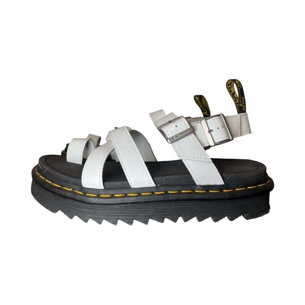 Dr. Martens Avry Hydro Leather Platform Sandals – White – Women’s 10 - Picture 2 of 16